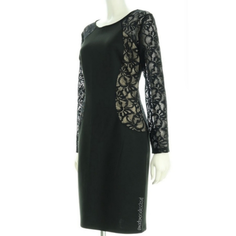 BLACK SEXY COCKTAIL DRESS SZ 6 - Picture 3 of 5